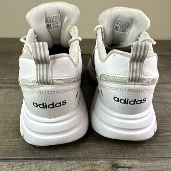 Adidas Strutter Mens Size 10.5 Shoes Sneakers White Blue EG5142 - Picture 5 of 8